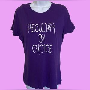 🔥4/$20 Purple Graphic Tee Peculiar by Choice